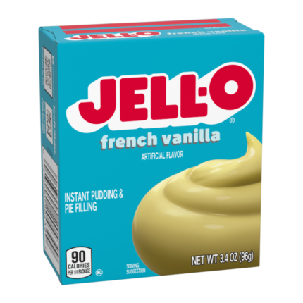 Jell-O French Vanilla Pudding Instant Mix 3.4oz X 24